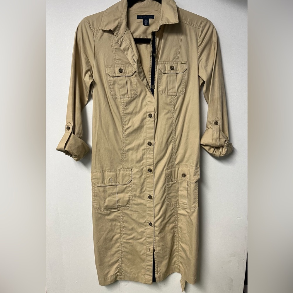 Tommy Hilfiger Beige Utility Jacket Dress